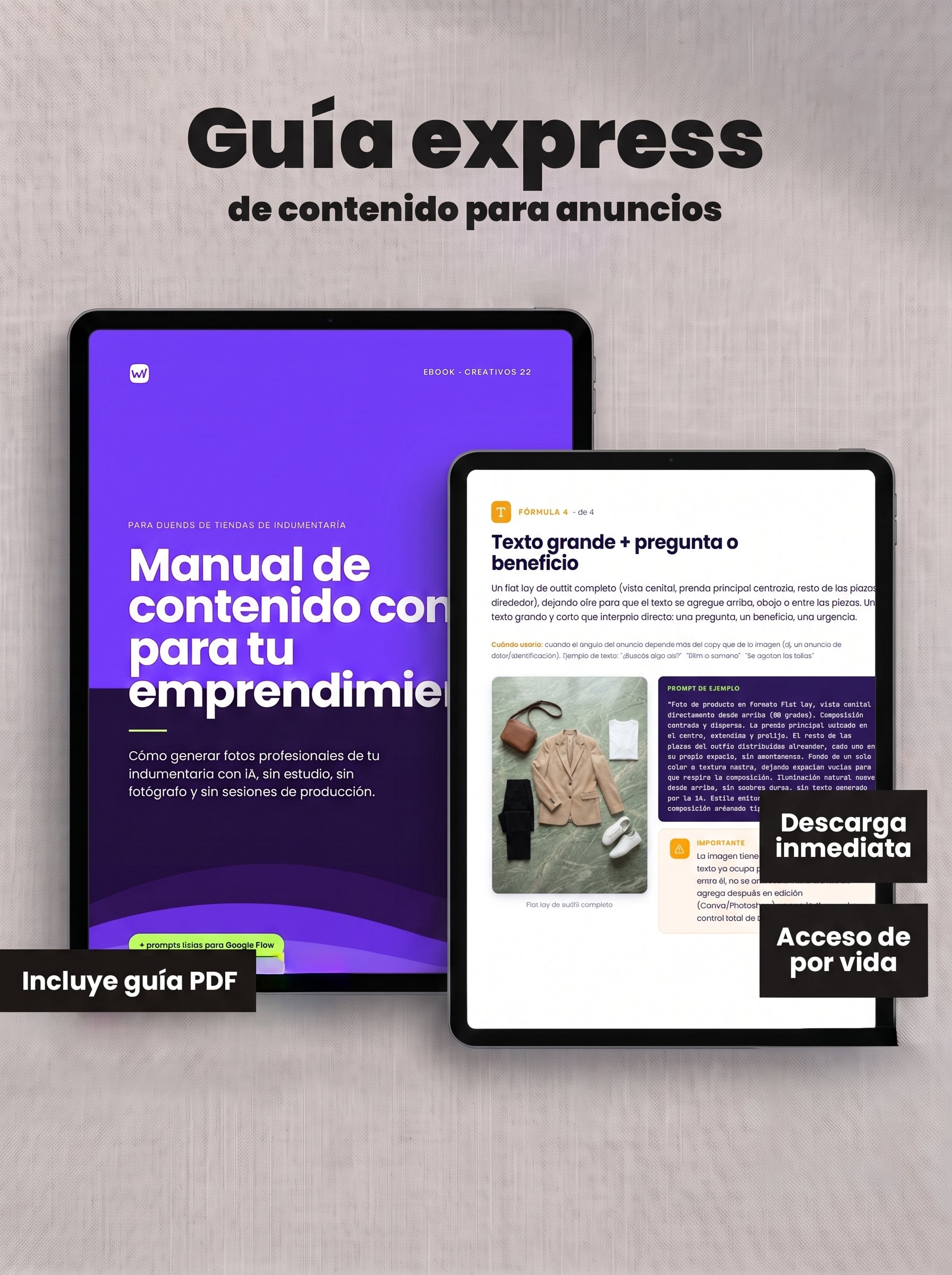 GUÍA DE CONTENIDO PARA ANUNCIOS